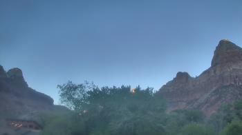 Weather camera view of Zion Canyon Village.