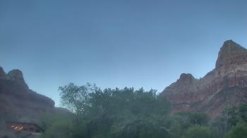 Weather camera view of Zion Canyon Village.