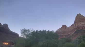 Weather camera view of Zion Canyon Village.