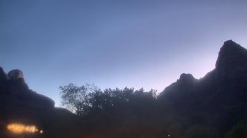 Weather camera view of Zion Canyon Village.