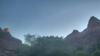 Weather camera view of Zion Canyon Village.