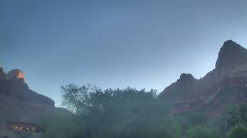 Weather camera view of Zion Canyon Village.