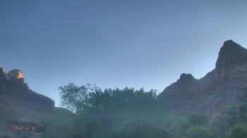 Weather camera view of Zion Canyon Village.