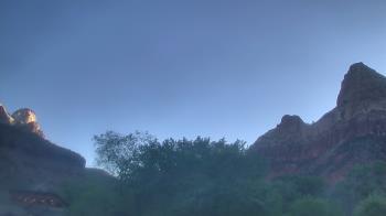 Weather camera view of Zion Canyon Village.