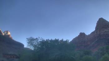 Weather camera view of Zion Canyon Village.