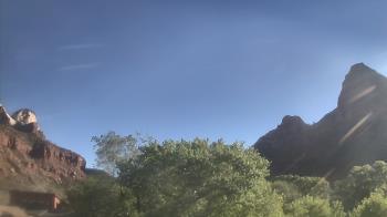 Weather camera view of Zion Canyon Village.