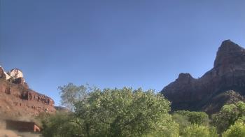 Weather camera view of Zion Canyon Village.