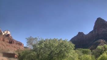 Weather camera view of Zion Canyon Village.