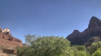 Weather camera view of Zion Canyon Village.