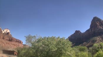 Weather camera view of Zion Canyon Village.