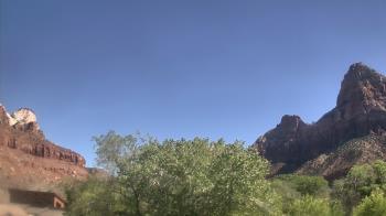 Weather camera view of Zion Canyon Village.