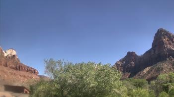 Weather camera view of Zion Canyon Village.