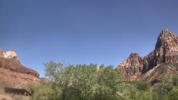 Weather camera view of Zion Canyon Village.