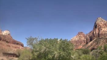 Weather camera view of Zion Canyon Village.