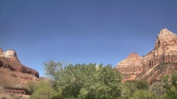 Weather camera view of Zion Canyon Village.