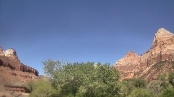 Weather camera view of Zion Canyon Village.