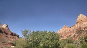 Weather camera view of Zion Canyon Village.