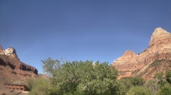 Weather camera view of Zion Canyon Village.
