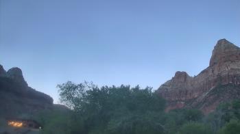 Weather camera view of Zion Canyon Village.
