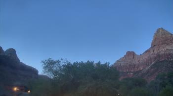Weather camera view of Zion Canyon Village.