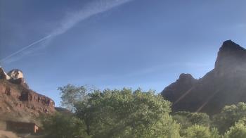 Weather camera view of Zion Canyon Village.