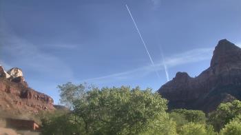 Weather camera view of Zion Canyon Village.