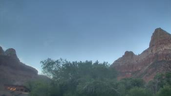Weather camera view of Zion Canyon Village.
