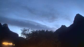Weather camera view of Zion Canyon Village.