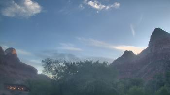 Weather camera view of Zion Canyon Village.