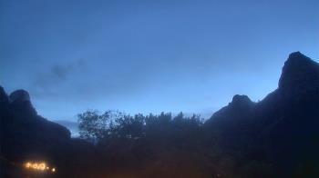 Weather camera view of Zion Canyon Village.