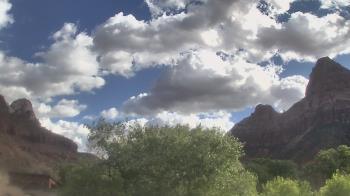 Weather camera view of Zion Canyon Village.