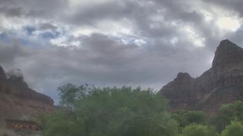 Weather camera view of Zion Canyon Village.