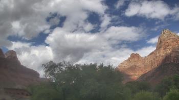 Weather camera view of Zion Canyon Village.