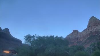 Weather camera view of Zion Canyon Village.