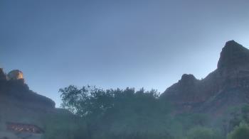 Weather camera view of Zion Canyon Village.