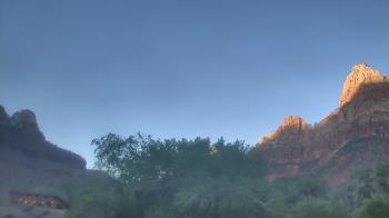 Weather camera view of Zion Canyon Village.