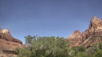 Weather camera view of Zion Canyon Village.