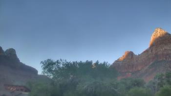 Weather camera view of Zion Canyon Village.