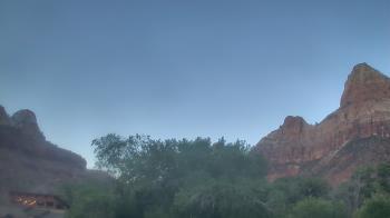Weather camera view of Zion Canyon Village.