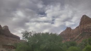 Weather camera view of Zion Canyon Village.