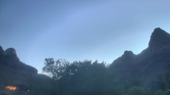 Weather camera view of Zion Canyon Village.