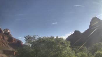 Weather camera view of Zion Canyon Village.
