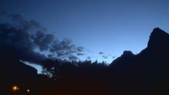 Weather camera view of Zion Canyon Village.