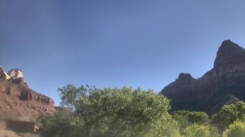 Weather camera view of Zion Canyon Village.