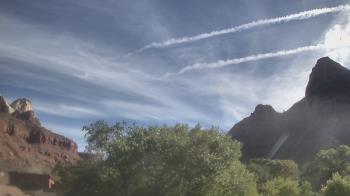 Weather camera view of Zion Canyon Village.