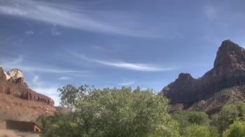 Weather camera view of Zion Canyon Village.