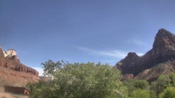 Weather camera view of Zion Canyon Village.