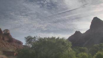 Weather camera view of Zion Canyon Village.