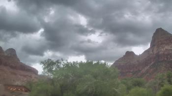 Weather camera view of Zion Canyon Village.
