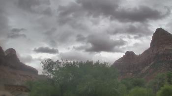 Weather camera view of Zion Canyon Village.